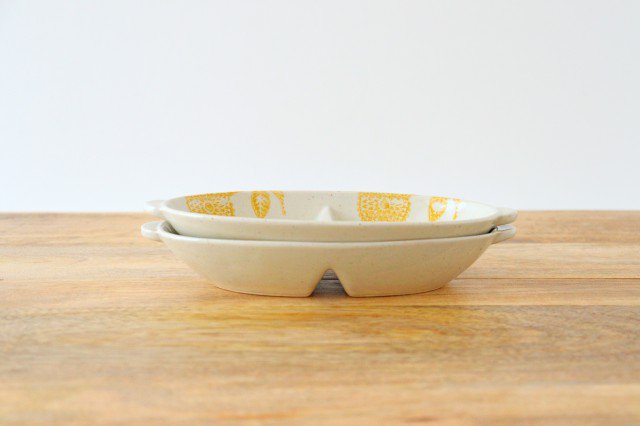 Separete Bowl Yellow Dahlia | Serving Bowl Hasami Ware