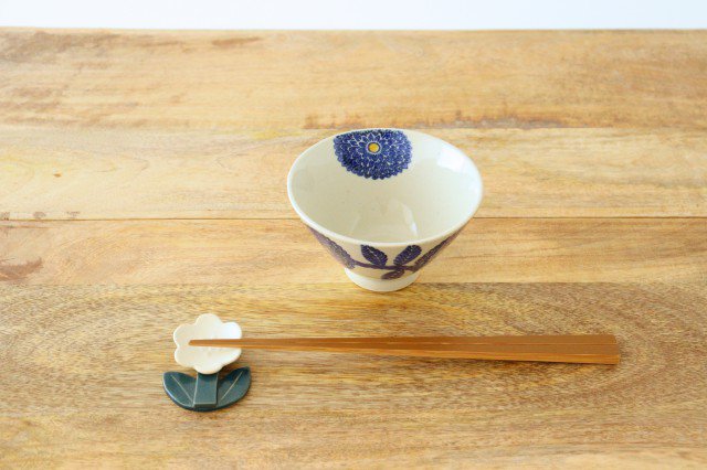Rice Bowl Blue Dahlia | Hasami Ware
