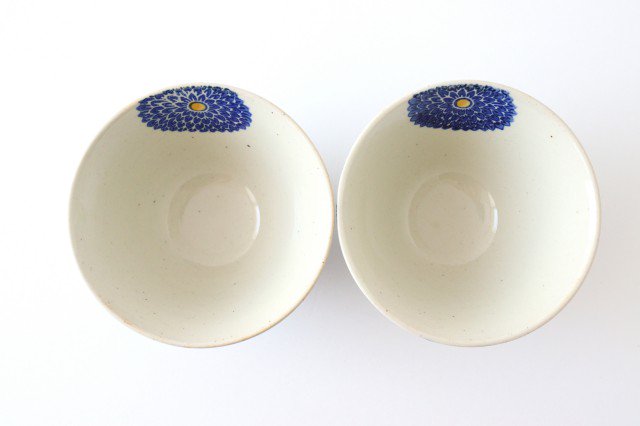 Rice Bowl Blue Dahlia | Hasami Ware