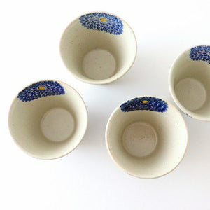 Japanese Cup Blue Dahlia | Yunomi Hasami Ware-Detail8
