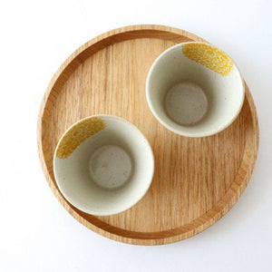 Japanese Cup Yellow Dahlia | Yunomi Hasami Ware-Detail4