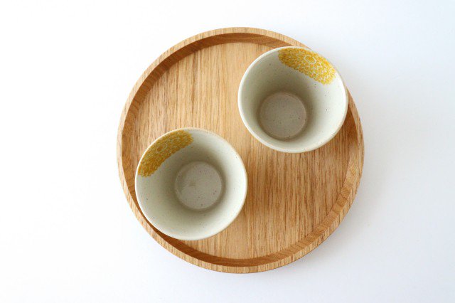 Japanese Cup Yellow Dahlia | Yunomi Hasami Ware