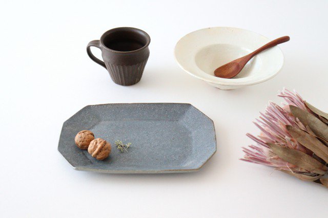 Furutani Seitosho Iron Glaze Rim Bowl L | Serving Bowl-Detail9