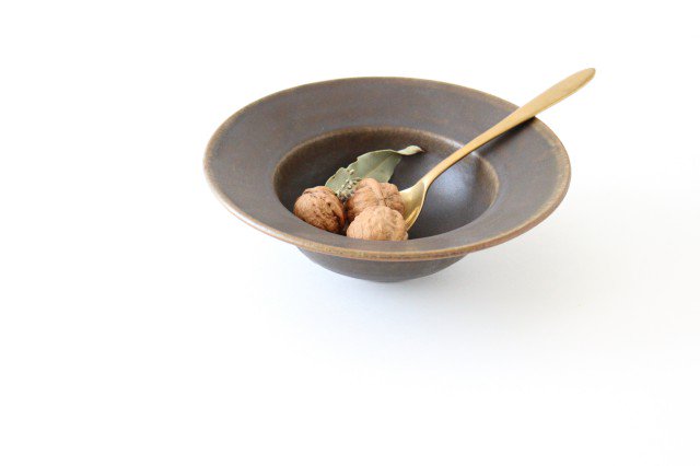 Furutani Seitosho Rust Glaze Round Bowl Large | Serving Bowl-TOP