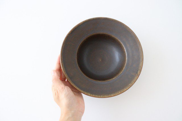Furutani Seitosho Rust Glaze Round Bowl Large | Serving Bowl-Detail2