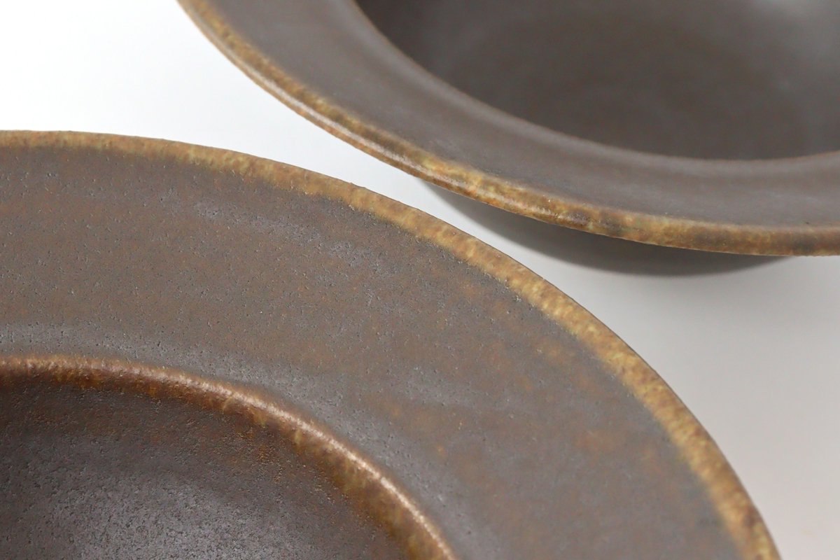 Furutani Seitosho Rust Glaze Round Bowl Large | Serving Bowl-Detail11