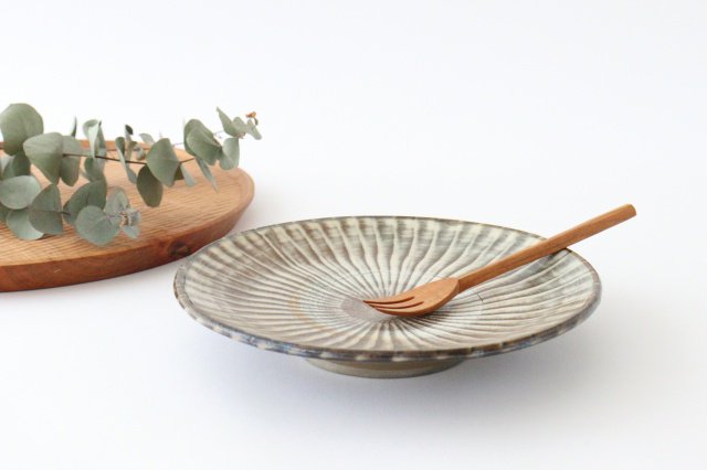 Round Plate Hakeme 18cm/7.1in | Ontayaki