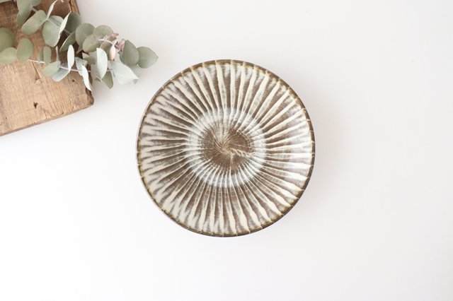 Round Plate Hakeme 18cm/7.1in | Ontayaki
