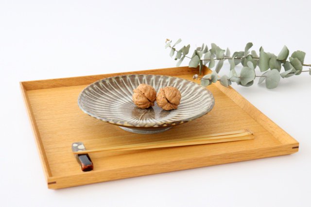 Round Plate Hakeme 18cm/7.1in | Ontayaki
