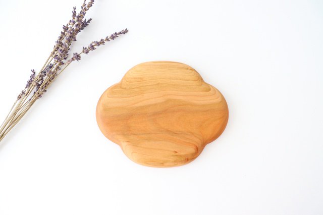 Aizawa Wood Crafts KITO Oval Wood Plate Sakura