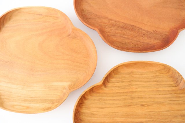 Aizawa Wood Crafts KITO Oval Wood Plate Sakura