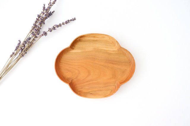Aizawa Wood Crafts KITO Oval Wood Plate Sakura