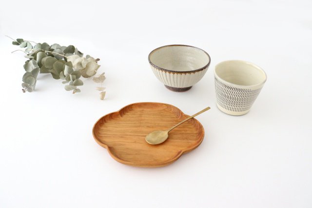 Aizawa Wood Crafts KITO Oval Wood Plate Sakura