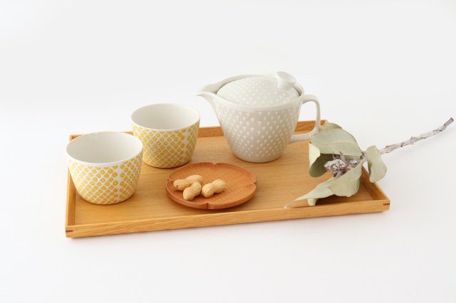 ORIME Japanese Teapot Pique White Large | Kyusu Hasami Ware