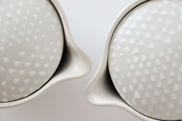 ORIME Japanese Teapot Pique White Large | Kyusu Hasami Ware