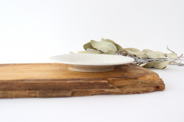 ORIME Small Round Plate Pique White 12cm/4.7in | Hasami Ware