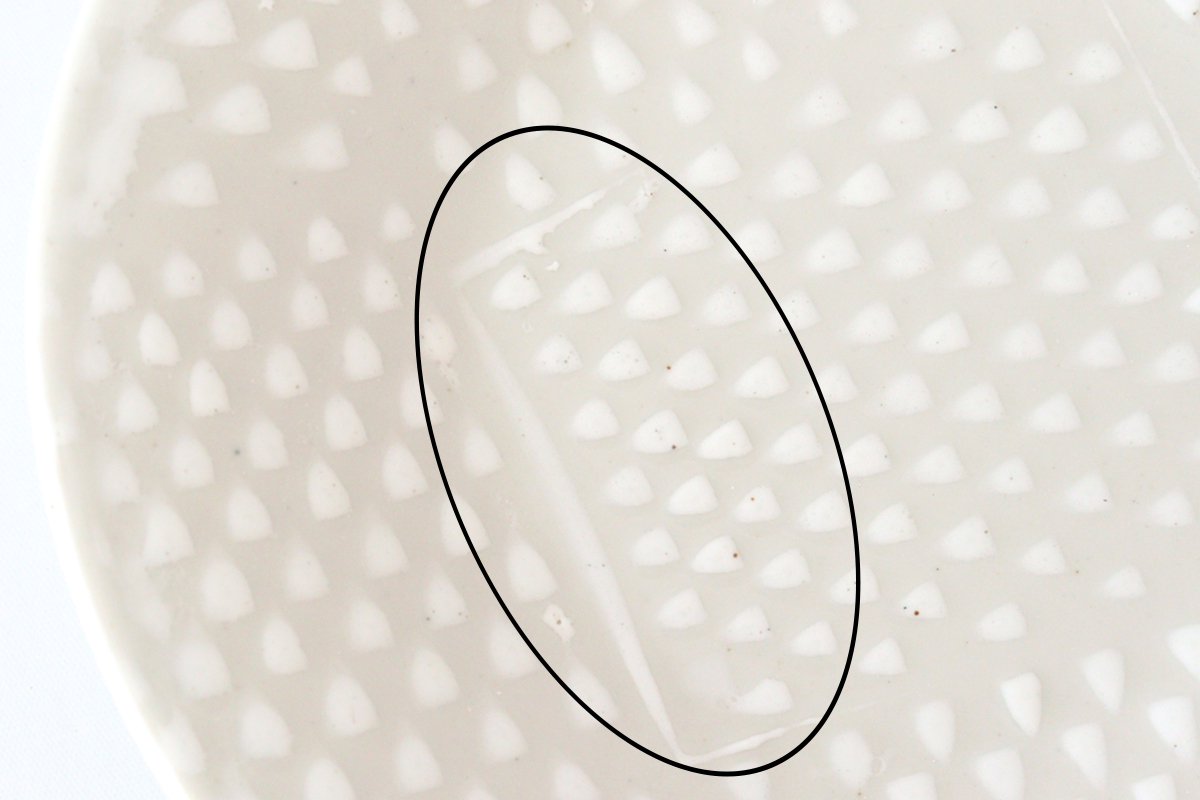 ORIME Small Round Plate Pique White 12cm/4.7in | Hasami Ware-Detail14