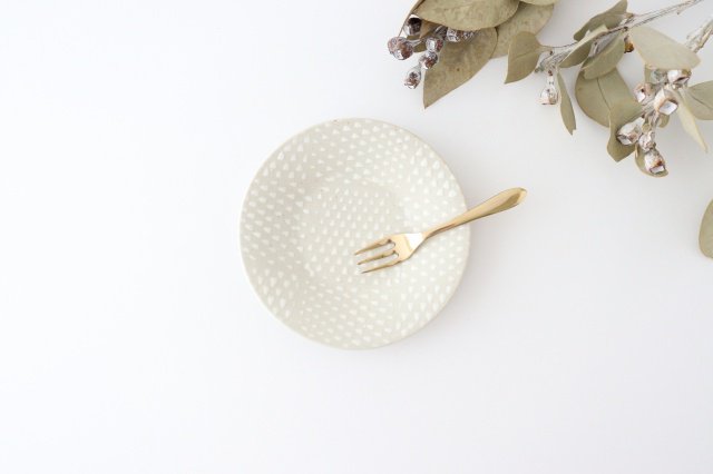 ORIME Small Round Plate Pique White 12cm/4.7in | Hasami Ware