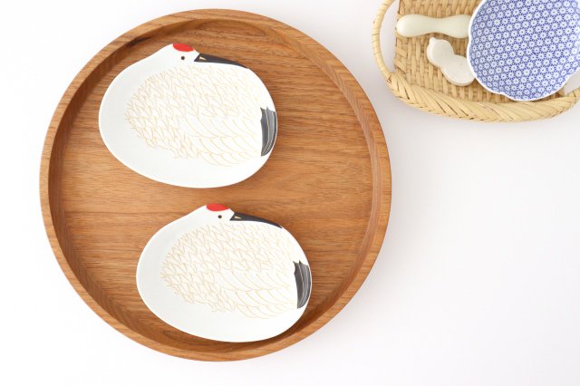 Sauce Plate Crane | Hasami Ware