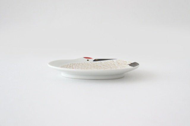 Sauce Plate Crane | Hasami Ware