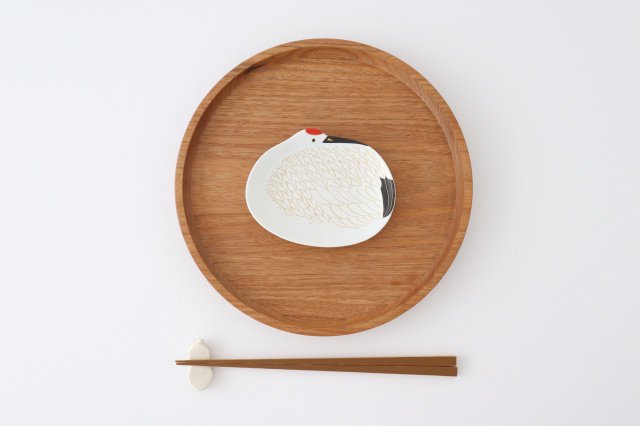 Sauce Plate Crane | Hasami Ware