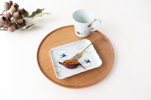 Mug Porcelain Cloud Swallow Arita Ware
