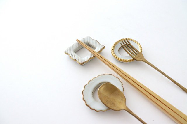 sen Frame Cutlery Rest Set |Hashioki Hasami Ware