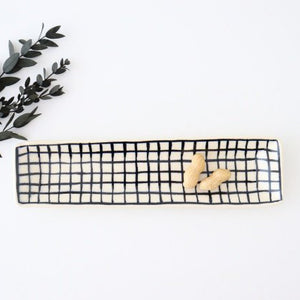 Rectangle Plate Lattice | Sushi Plate Arita Ware-TOP
