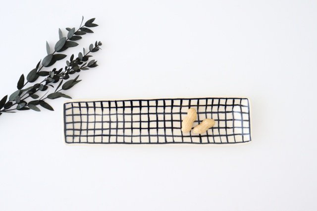 Rectangle Plate Lattice | Sushi Plate Arita Ware-TOP