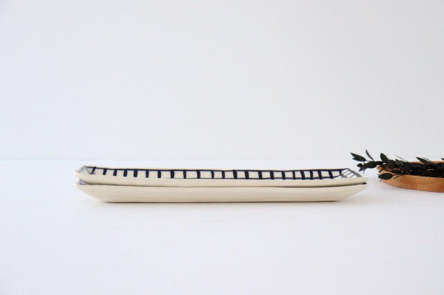 Rectangle Plate Lattice | Sushi Plate Arita Ware-Detail5