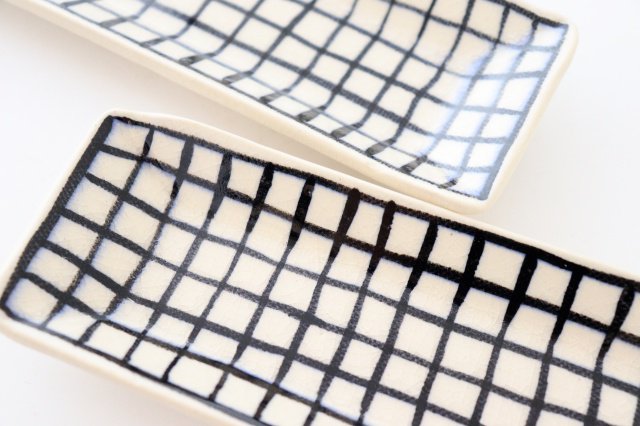 Rectangle Plate Lattice | Sushi Plate Arita Ware-Detail8