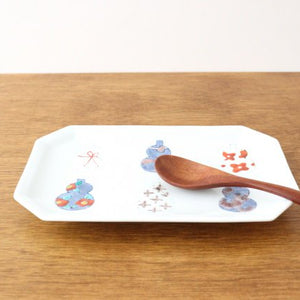 Octagonal Long Plate Imari Gourds | Sushi Plate Arita Ware-Detail13