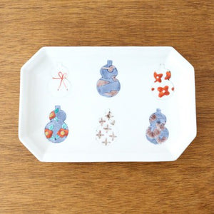 Octagonal Long Plate Imari Gourds | Sushi Plate Arita Ware-Detail14