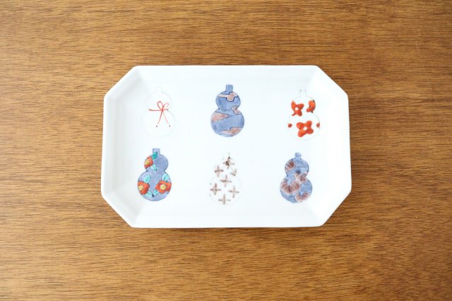 Octagonal Long Plate Imari Gourds | Sushi Plate Arita Ware-Detail14