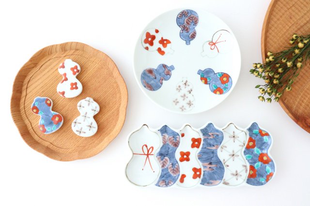 Long plate Imari Six Gourds | Sushi Plate Arita Ware-Detail12