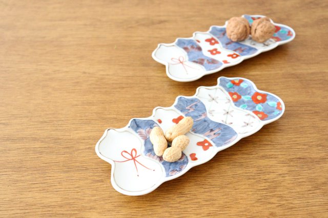 Long plate Imari Six Gourds | Sushi Plate Arita Ware-Detail14