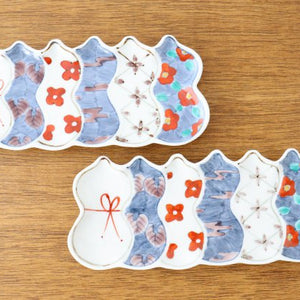 Long plate Imari Six Gourds | Sushi Plate Arita Ware-Detail8
