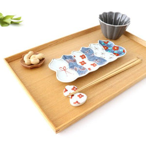 Long plate Imari Six Gourds | Sushi Plate Arita Ware-Detail10