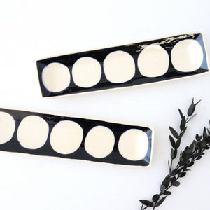 Rectangle Plate Round Pattern | Sushi Plate Arita Ware-Detail11