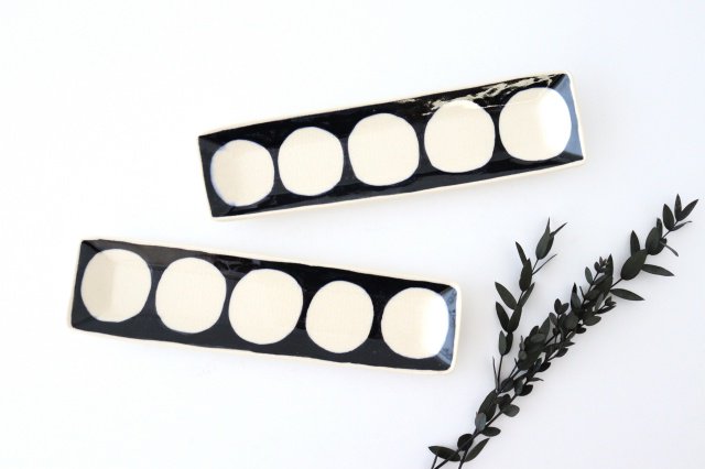 Rectangle Plate Round Pattern | Sushi Plate Arita Ware-Detail11