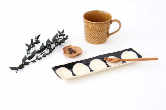 Rectangle Plate Round Pattern | Sushi Plate Arita Ware-Detail12