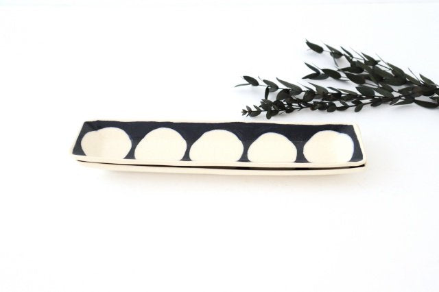 Rectangle Plate Round Pattern | Sushi Plate Arita Ware-Detail5