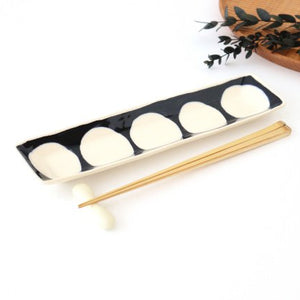 Rectangle Plate Round Pattern | Sushi Plate Arita Ware-Detail6