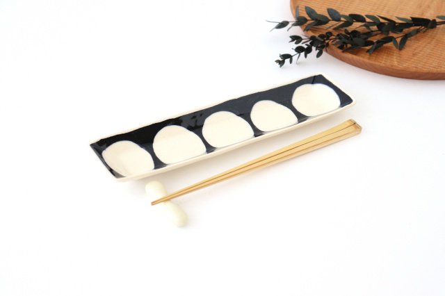 Rectangle Plate Round Pattern | Sushi Plate Arita Ware-Detail6