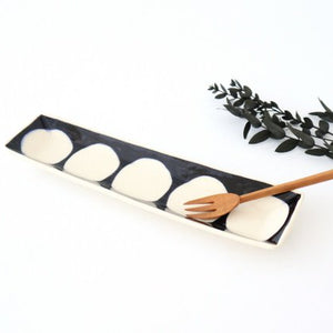 Rectangle Plate Round Pattern | Sushi Plate Arita Ware-Detail7