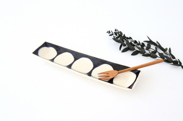 Rectangle Plate Round Pattern | Sushi Plate Arita Ware-Detail7