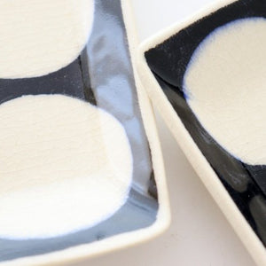 Rectangle Plate Round Pattern | Sushi Plate Arita Ware-Detail8
