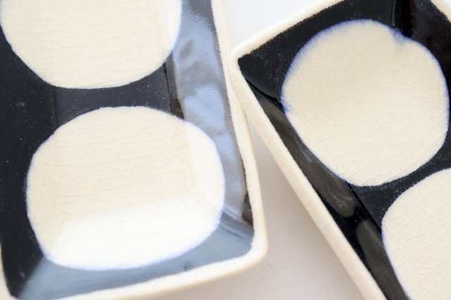 Rectangle Plate Round Pattern | Sushi Plate Arita Ware-Detail8