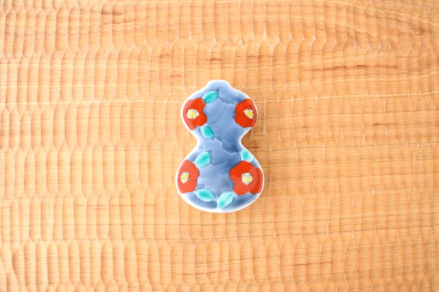 Chopstick Rest Red Camellia Imari Groud | Hashioki Arita Ware-Detail14