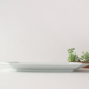 Octagonal long plate, flower crest, porcelain, Arita ware-Detail6